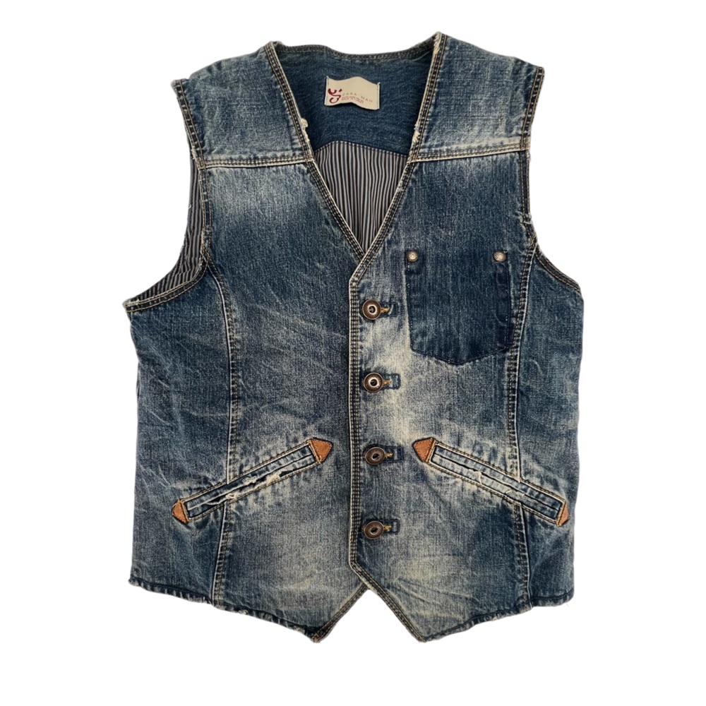 Zara Man Denim Vest Size Medium